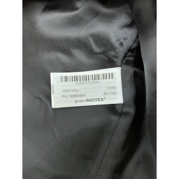 Zara Womens Mini Dress L Bright Red Voluminous Sleeveless V-Neck 2065/677 NWT - Picture 9 of 16